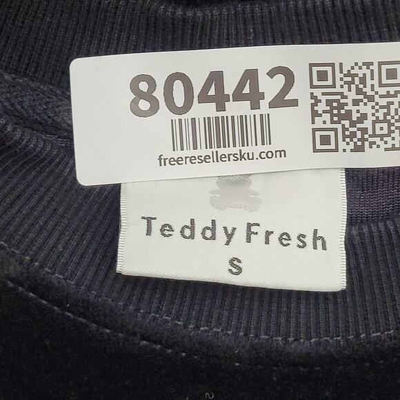 Teddy-Fresh Diamond Sweater Womens Small 20x24 Oversized - Picture 7 of 13